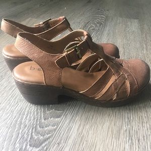 Bøc leather clogs
